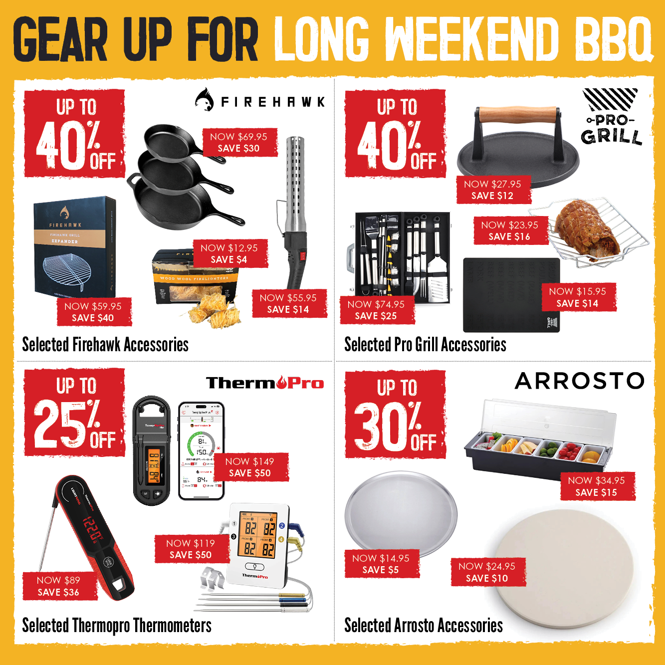 Gear Up for Long Weekend BBQ | Shop Now